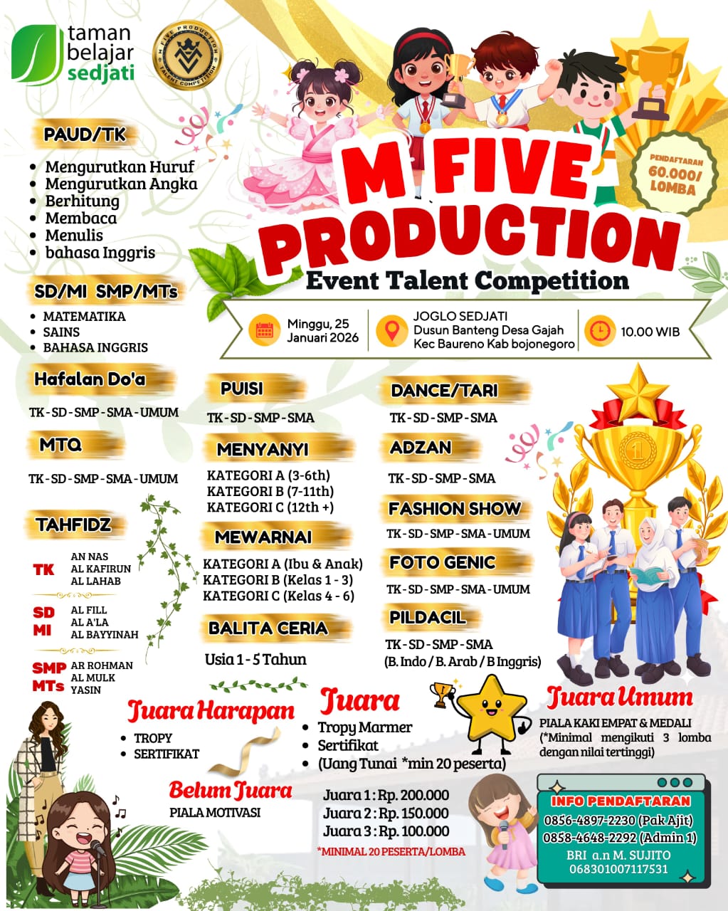 M FIVE PRODUCTION - EVENT TALENT COMPETITION